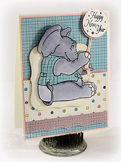 Ellie Time Cling Stamps / Sellos de Elefante Descontinuado JustRite