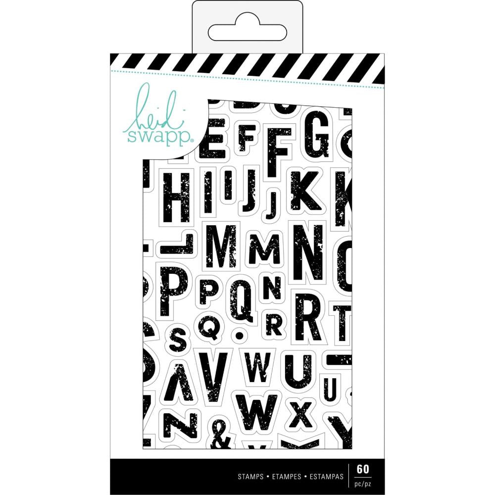 Heidi Swapp Honey &amp; Spice Clear Stamps /  Sello de Alfabeto Descontinuado Heidi Swapp