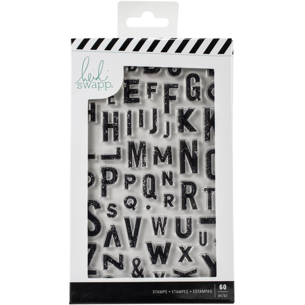 Heidi Swapp Honey &amp; Spice Clear Stamps /  Sello de Alfabeto Descontinuado Heidi Swapp