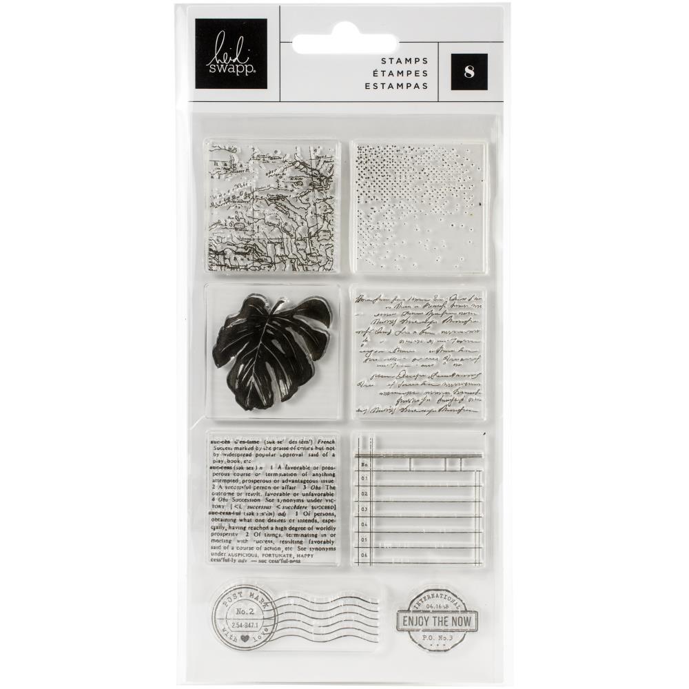 Art Walk Clear Stamps / Sellos de Polímero Descontinuado Heidi Swapp