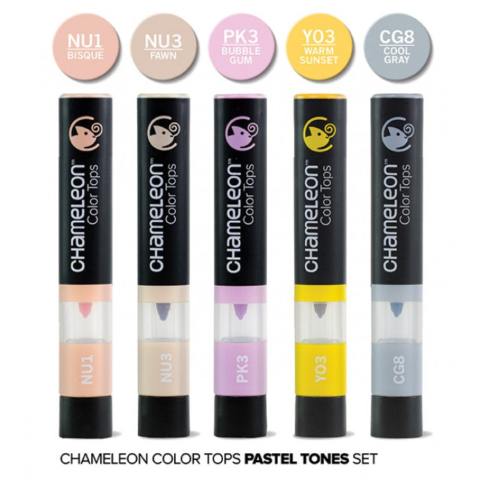 Chameleon Color Tops Pastels  Marker Set / Set de Marcadores Camaleon Pasteles