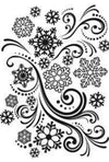 Snowflake Swirl Embossing / Folder de Grabado Remolino Copo de Nieve