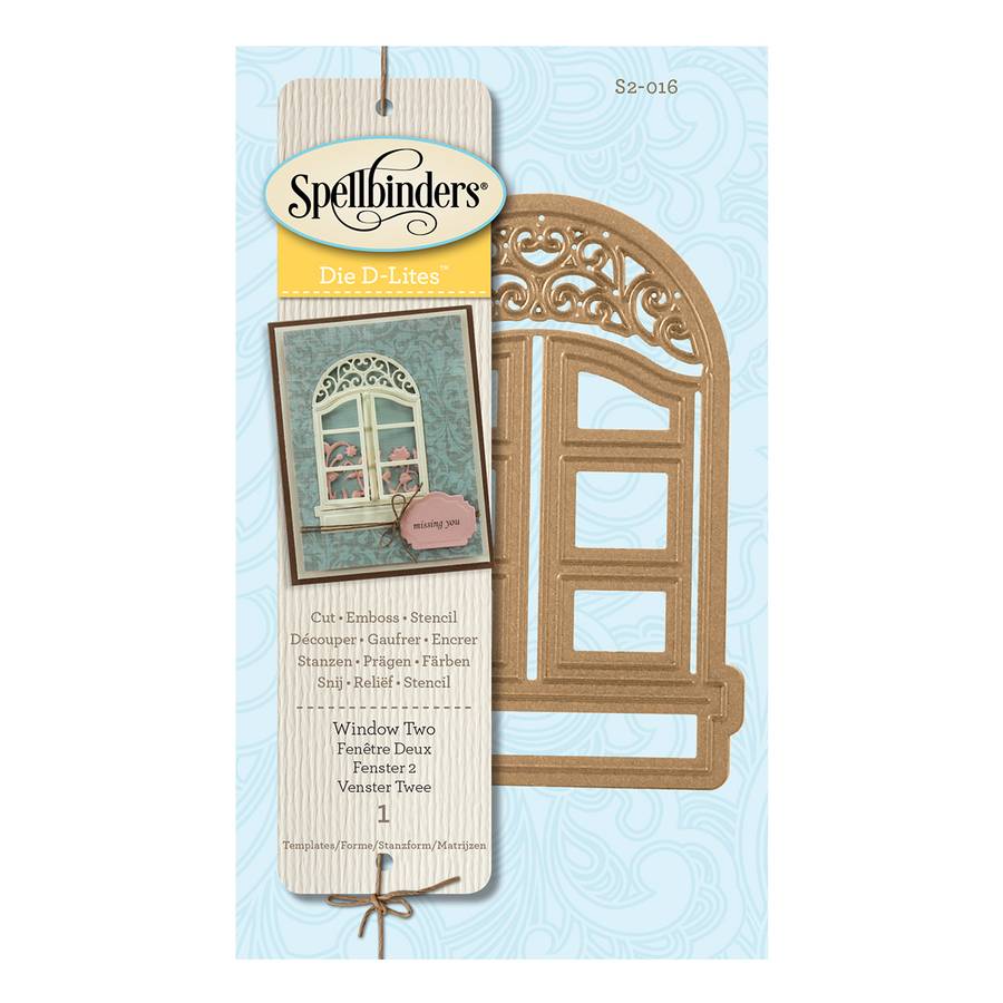 Window Two Die / Suaje y Realce Doble Ventana Descontinuado Spellbinders