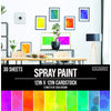 Spray Paint Cardstock / Block de Cartulina Colores Aerosol 12&quot;