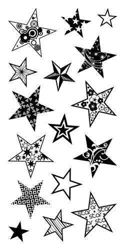 Sellos de polímero Estrellas / Patterned Star 60-30330 Descontinuado Inkadinkado