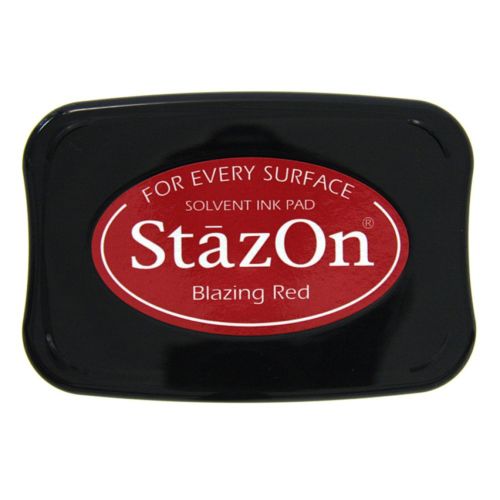 StazOn Blazing Red / Tinta Solvente Rojo Ardiente