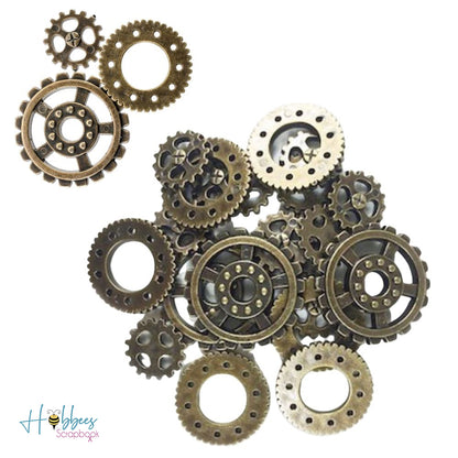 Steampunk Gears Buttons / Botones de Engranes Steampunk Descontinuado Blumenthal Lansing