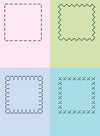Embossing Folder Stitched Squares / Folder de Grabado Cuadrados