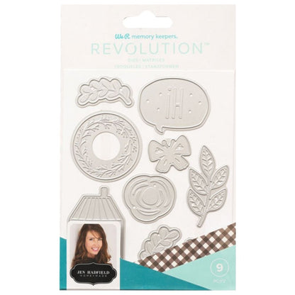 Jen Hadfield Die Set / Set de 9 Suajes Descontinuado We R Memory Keepers
