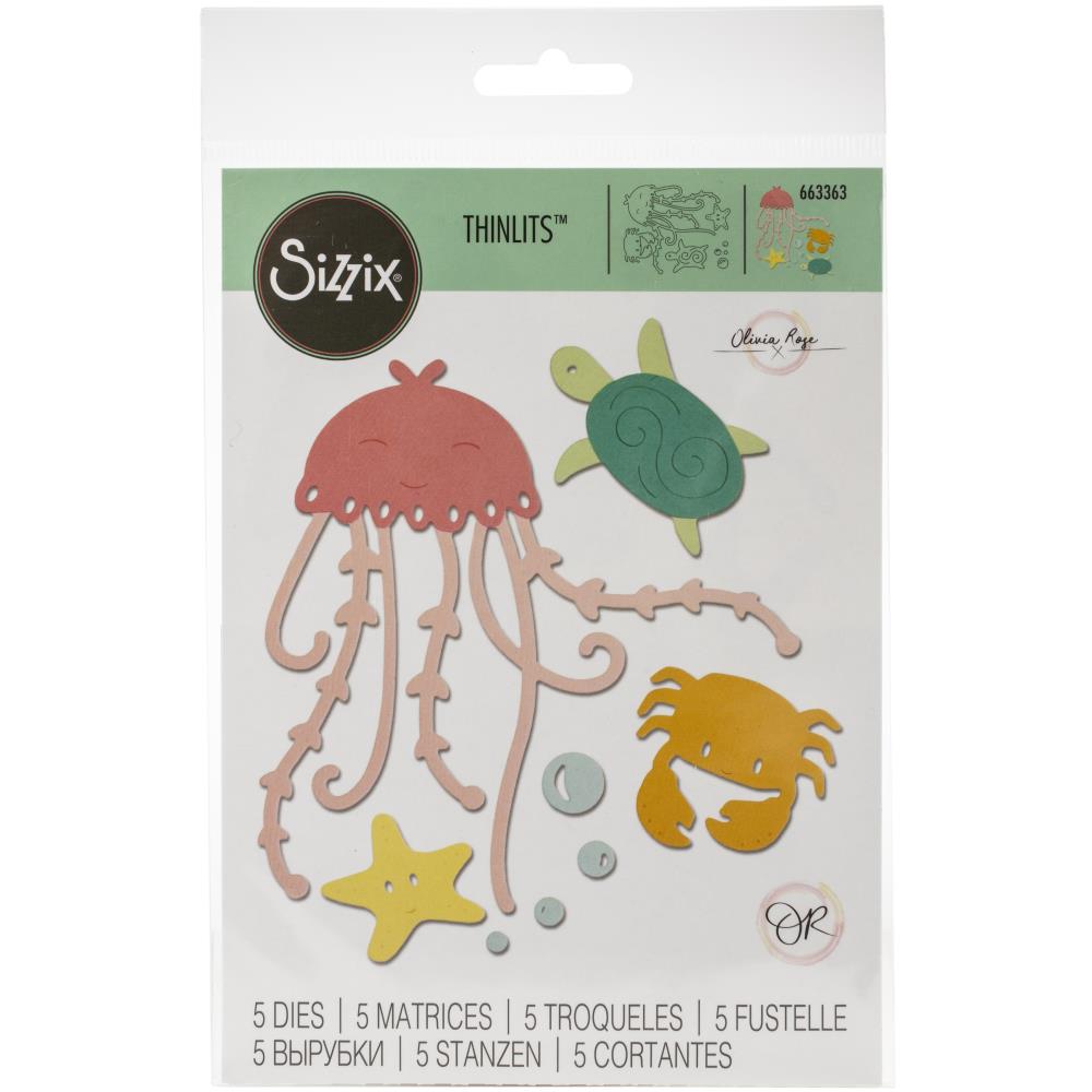 Thinlits Under The Sea Die / Suajes de Animales Bajo el Mar Descontinuado Sizzix