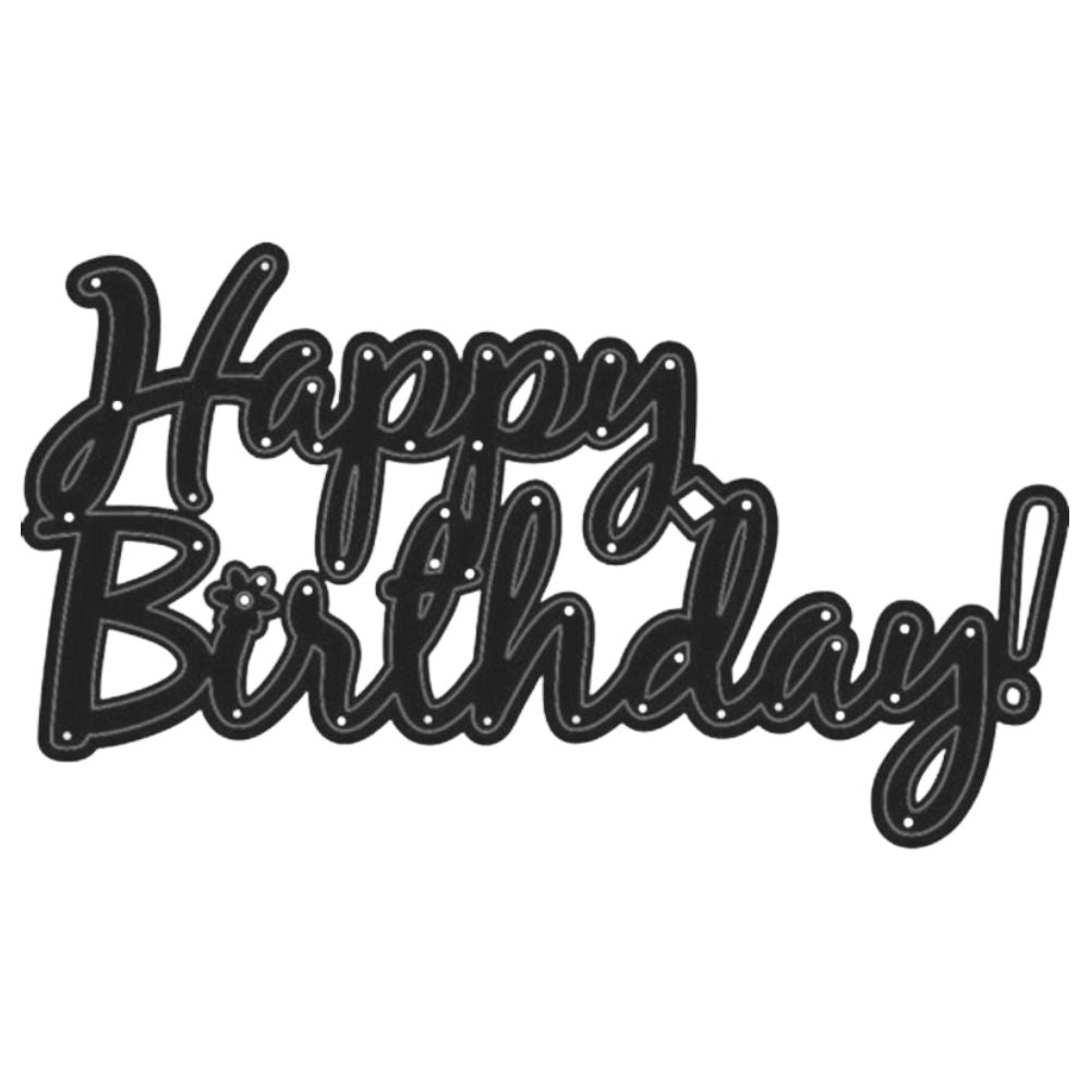 Happy Birthday Die Cut / Suaje Happy Birthday Descontinuado Darice