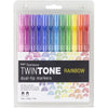 Twintone Rainbow Marker Set / Marcadores Doble Tono Arcoiris
