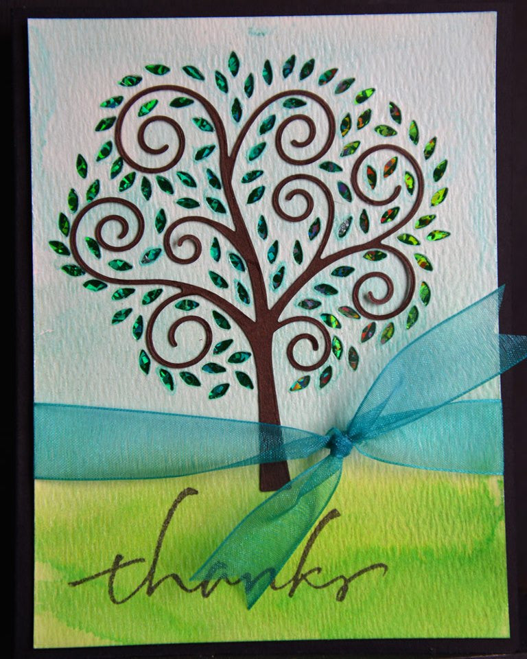 Suaje de Corte de Arbol de Ondas / Swirly Tree Descontinuado Memory Box