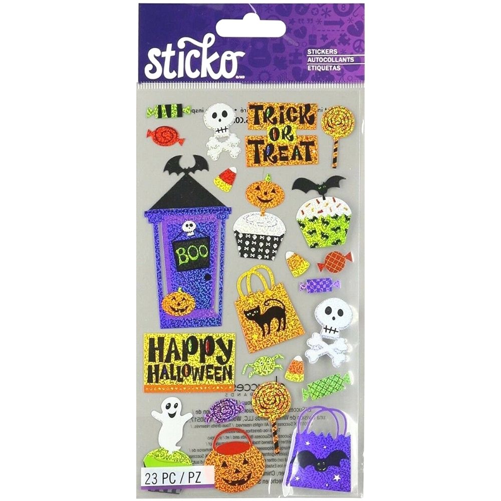 Trick or Treat Stickers / Estampas de Halloween Holográficas
