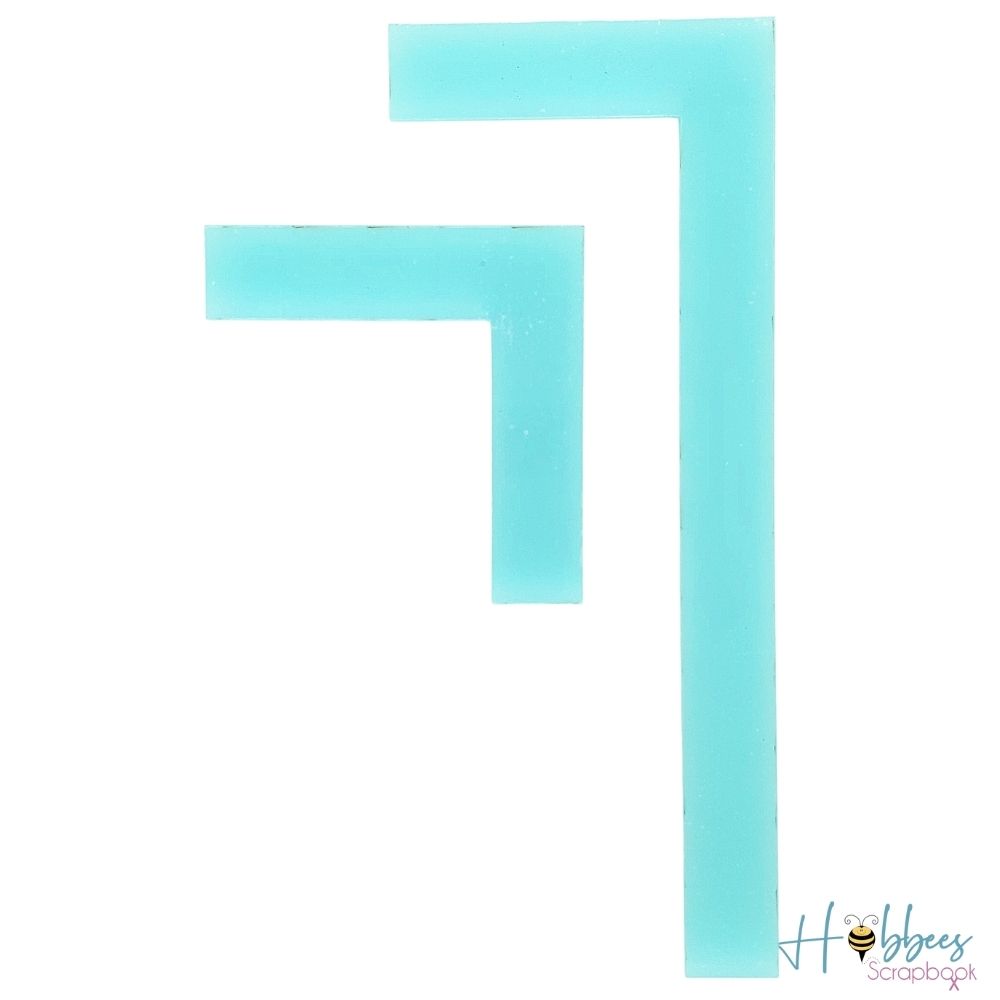 Escuadras para Encuadernación Color Aqua Descontinuado Hobbees