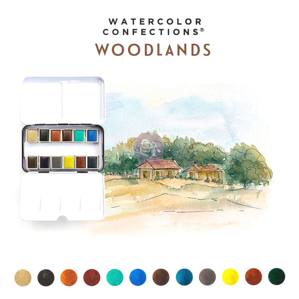 Prima Woodlands Watercolor Pans / Acuarelas Bosques