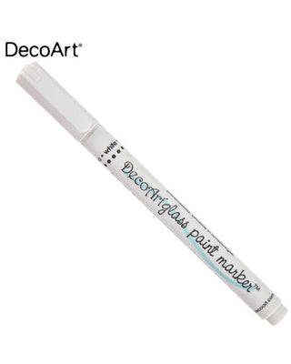Decoart Glass Paint Marker 1mm Blue -Opaque