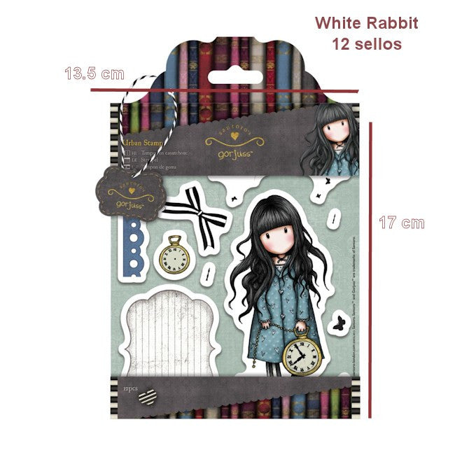 Sellos de Goma Cling Gorjuss / Gorjuss White Rabbit Descontinuado Santoro